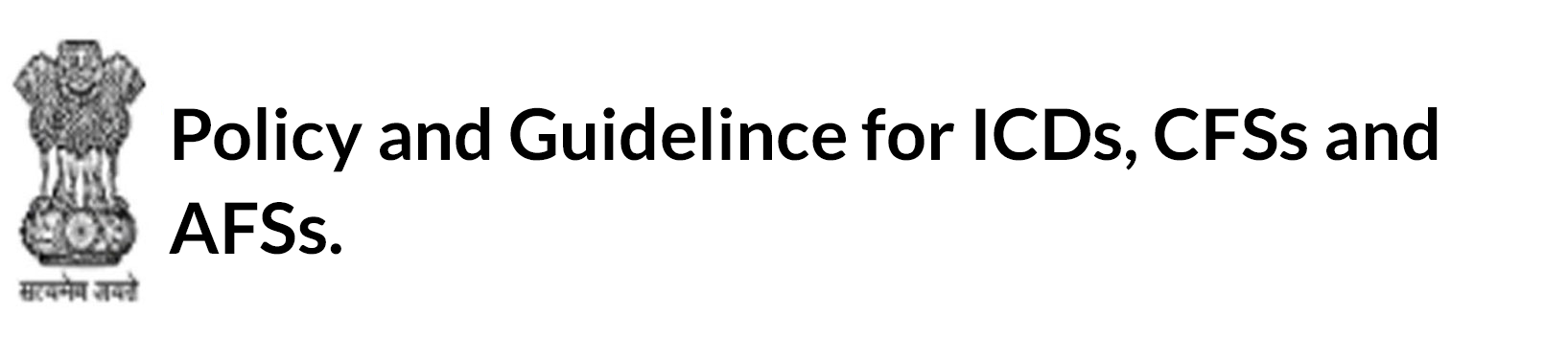 Policy and Guidelines for setting up of Inland Container Depots (ICDs)